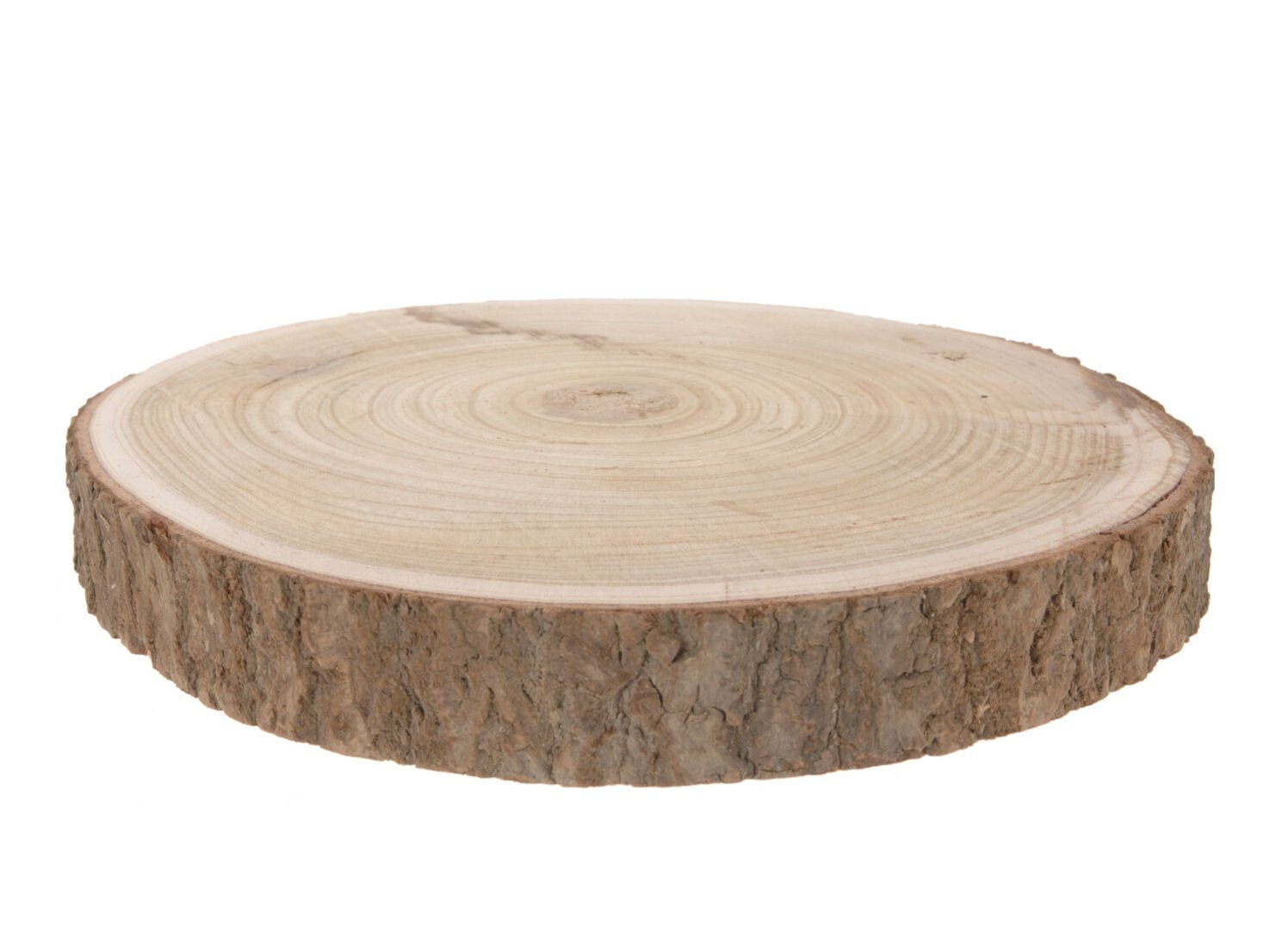 Spetebo Dekoobjekt Echtholz Baumscheibe natur 23-28 cm (Stück, 1 St., Holz Baumscheibe), Holz Scheiben zum Dekorieren, Bemalen oder Brandmalen