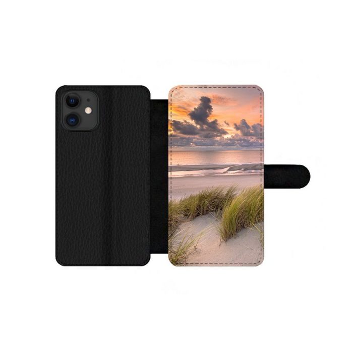 MuchoWow Handyhülle Sonnenuntergang - Düne - Strand - Pflanzen - Meer Handyhülle Telefonhülle Apple iPhone 12 Pro Max