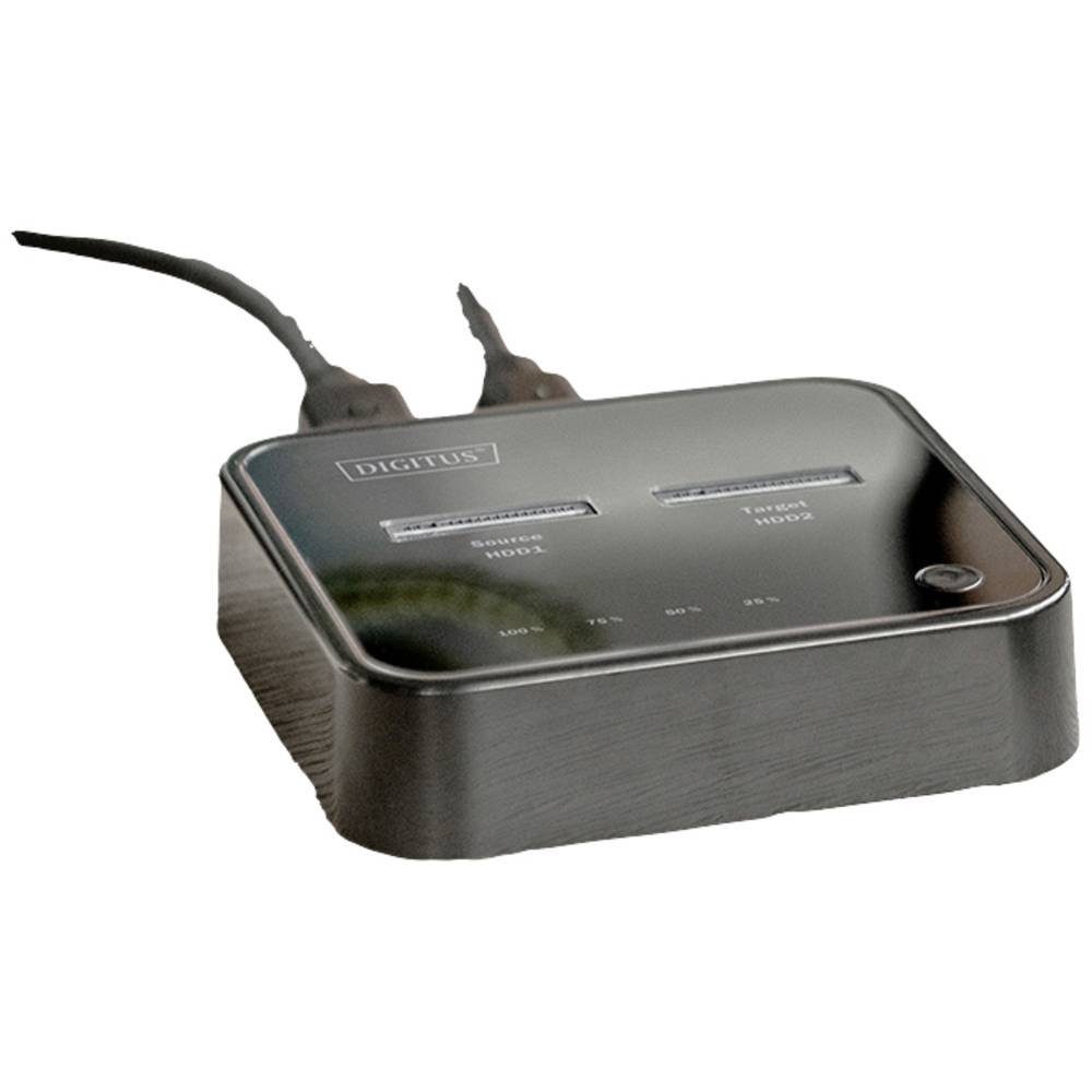 Digitus Festplatten-Dockingstation Dual M.2 NVMe SSD Docking Station mit Offline-Klonfunktion DA-71545, mit Clone-Funktion