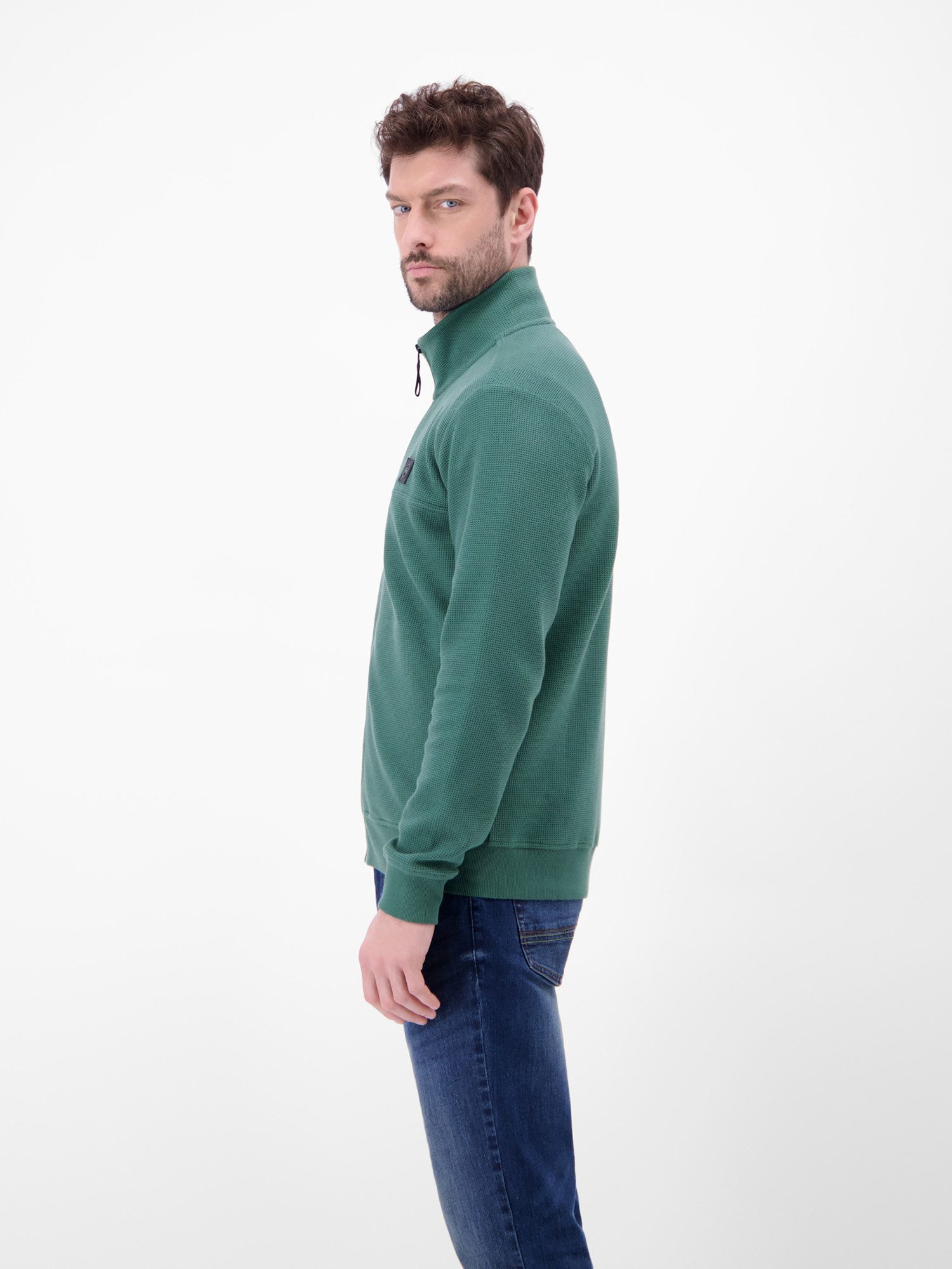LERROS Sweatjacke Sweatjacke aus Baumwollmix