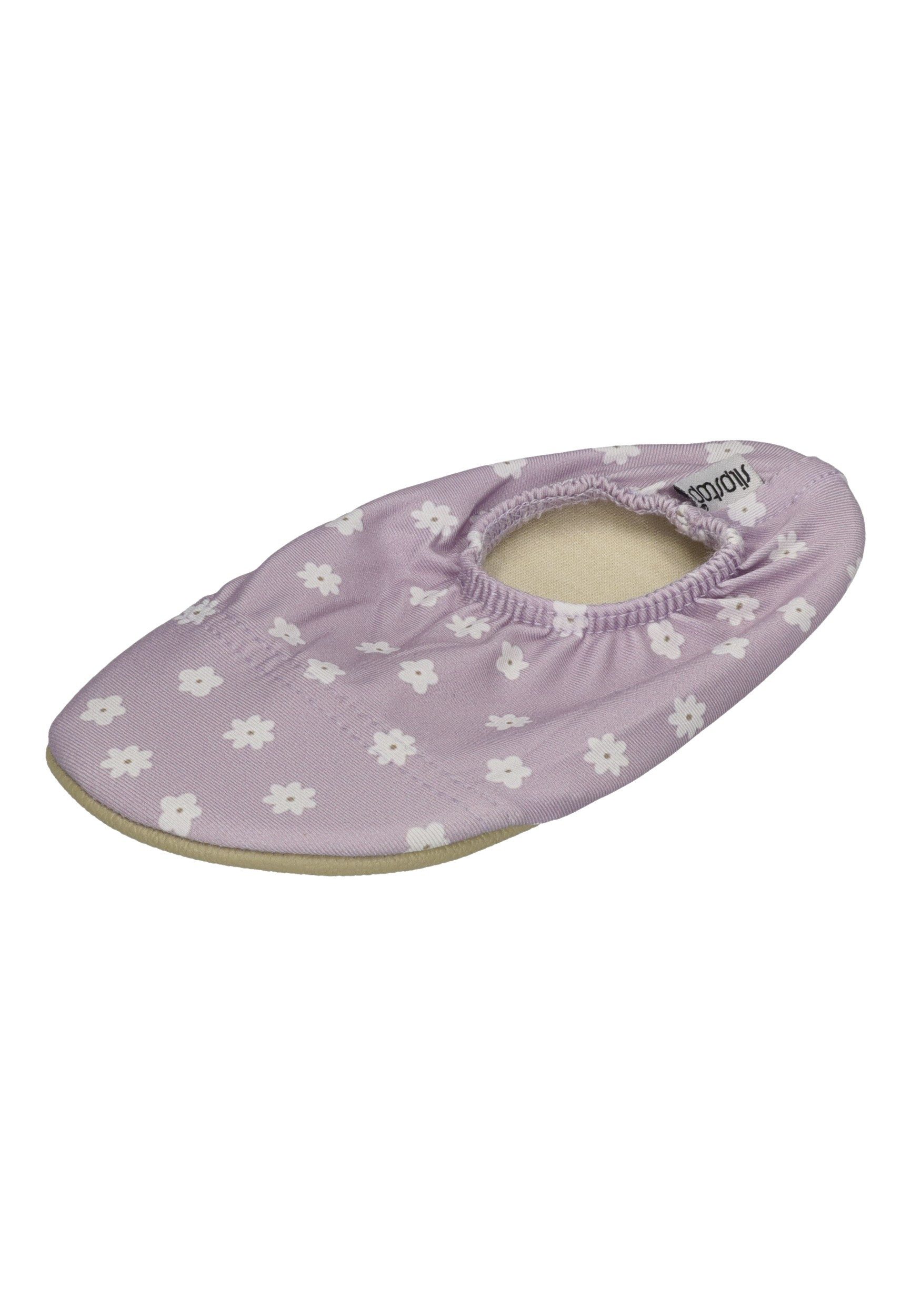 Slipstop Clara Badeschuh Blumen flieder