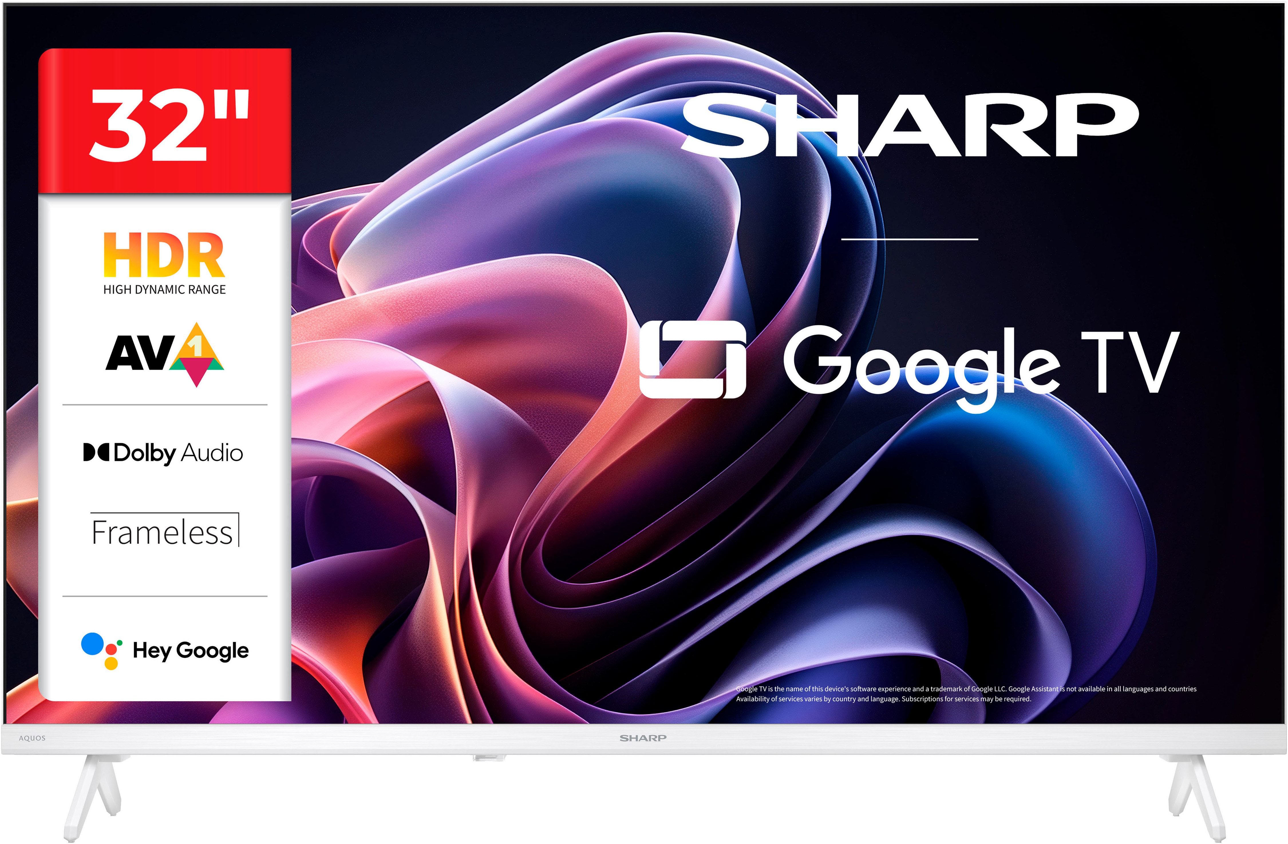 Sharp 1T-C32HFx LED-Fernseher (80 cm/32 Zoll, HD ready, Smart-TV, Google TV)