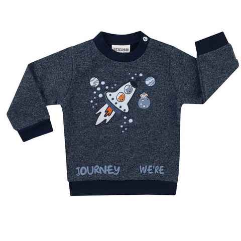 JACKY Sweatshirt Baby Pullover Sweatshirt SPACE JOURNEY (1-tlg) Innen sehr weich, Liebevolle Details, Hochwertige Stickereien