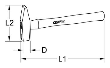 KS Tools Vorschlaghammer, Mit Eschestiel, 3000g