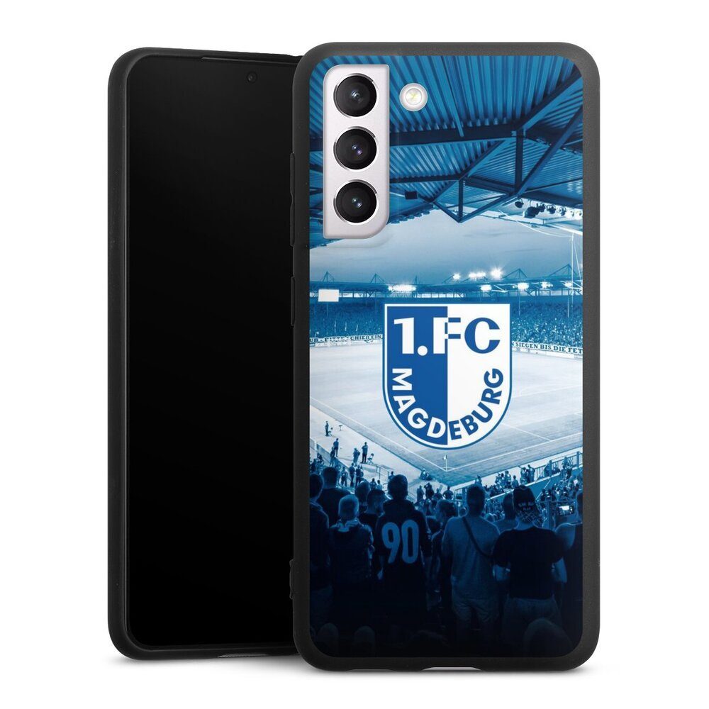 DeinDesign Handyhülle 1. FC Magdeburg Stadion 1. FCM 1.FCM Arena, Samsung Galaxy S21 FE 5G Silikon Hülle Premium Case Handy Schutzhülle