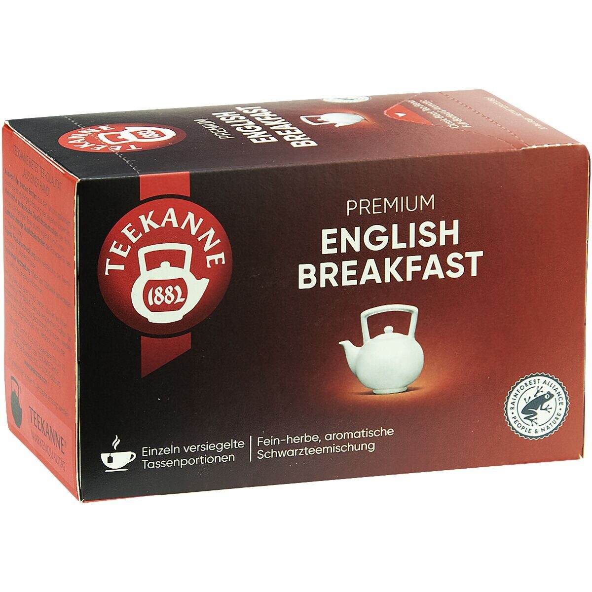 TEEKANNE Tee Organic English Breakfast, 20 Beutel, Schwarzteemischung