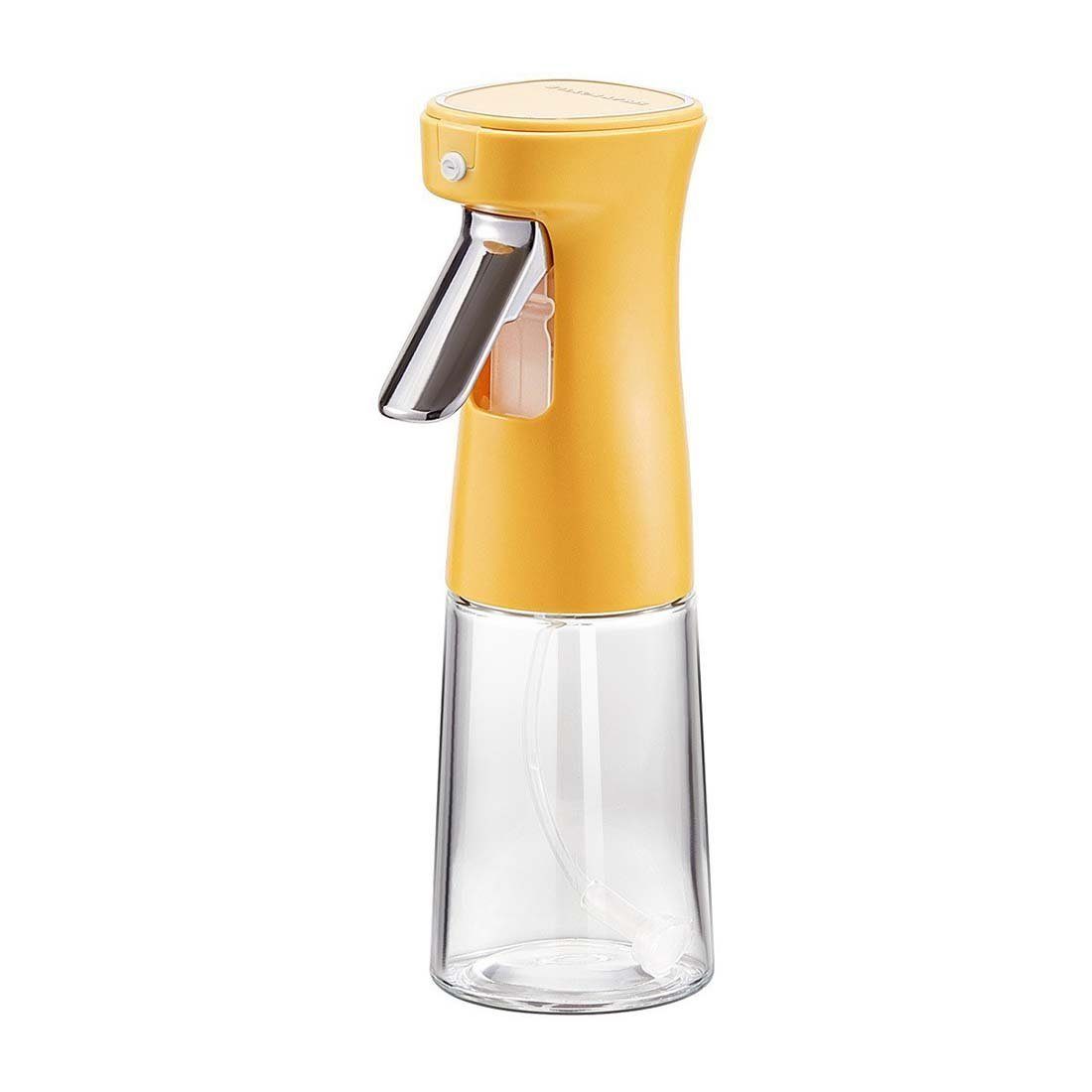 LENBEST Gewürzregal Gewürzbehälter Küchen-Haushalts-Glassprühflasche, Luftfritteusen-Speiseöl-Sprühflasche, gelb (1-tlg)
