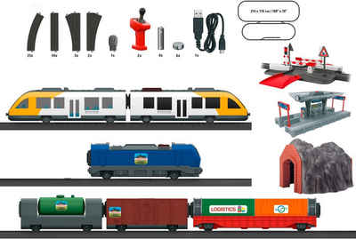 Märklin Modelleisenbahn-Set »Märklin my world - Premium-Startpackung mit 2 Zügen - 29343«, Spur H0, mit Licht- und Soundeffekten