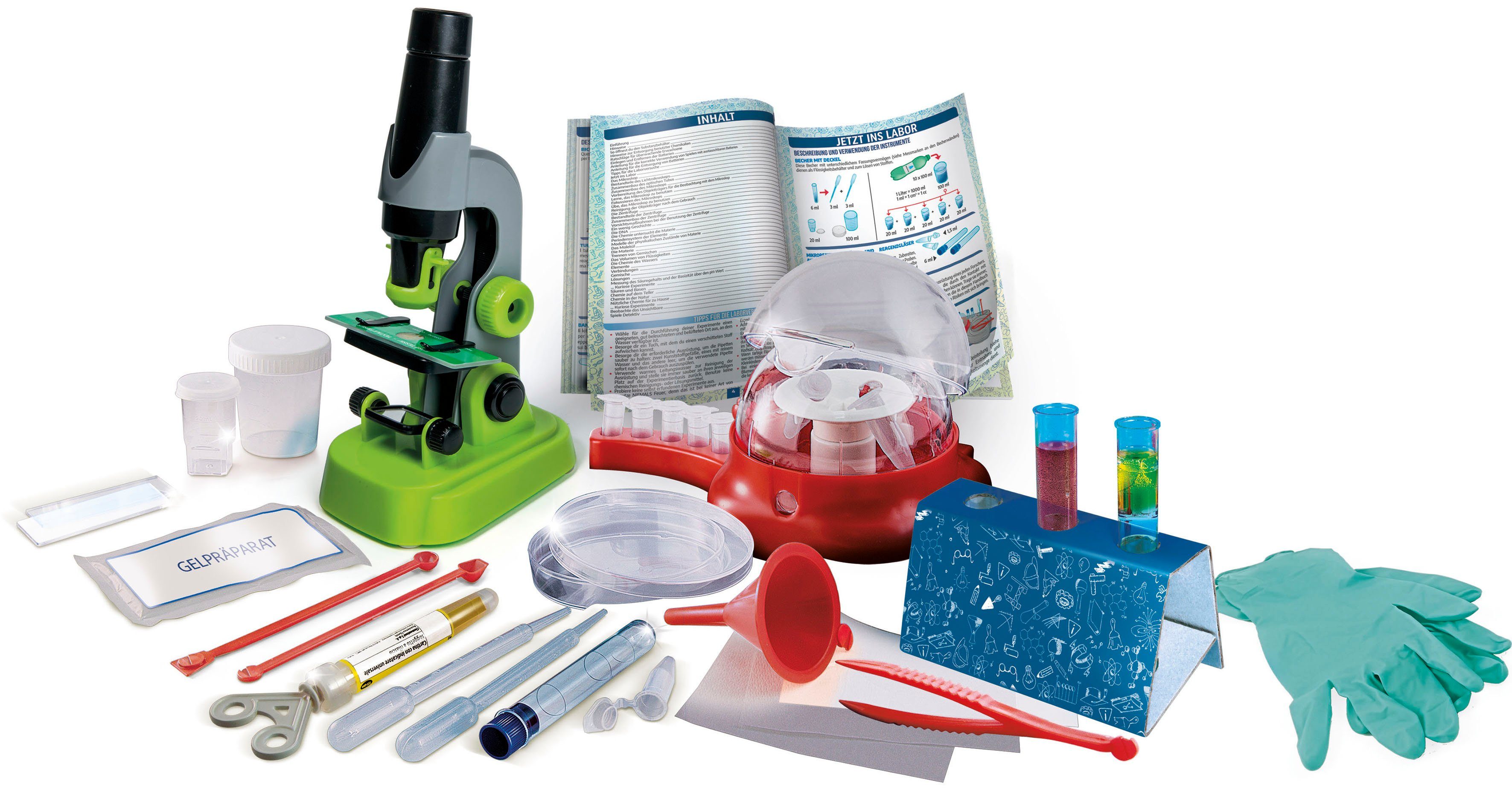 Clementoni® Experimentierkasten Galileo, Das Superwissenschaftslabor, Made in Europe