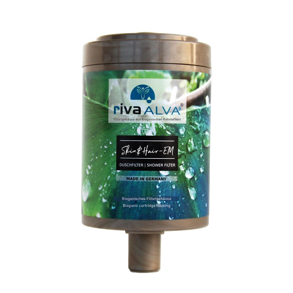 rivaALVA Wasserfilter Skin & Hair-EM Duschfilter, Ersatzkartusche, Zubehör für alle riva-Filter, Wasserhahn