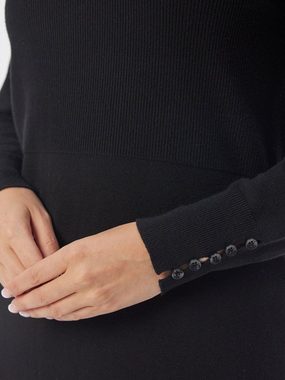 Georg Stiels Strickkleid Pulloverkleid koerpernah mit Knopfdetails am Ärmel