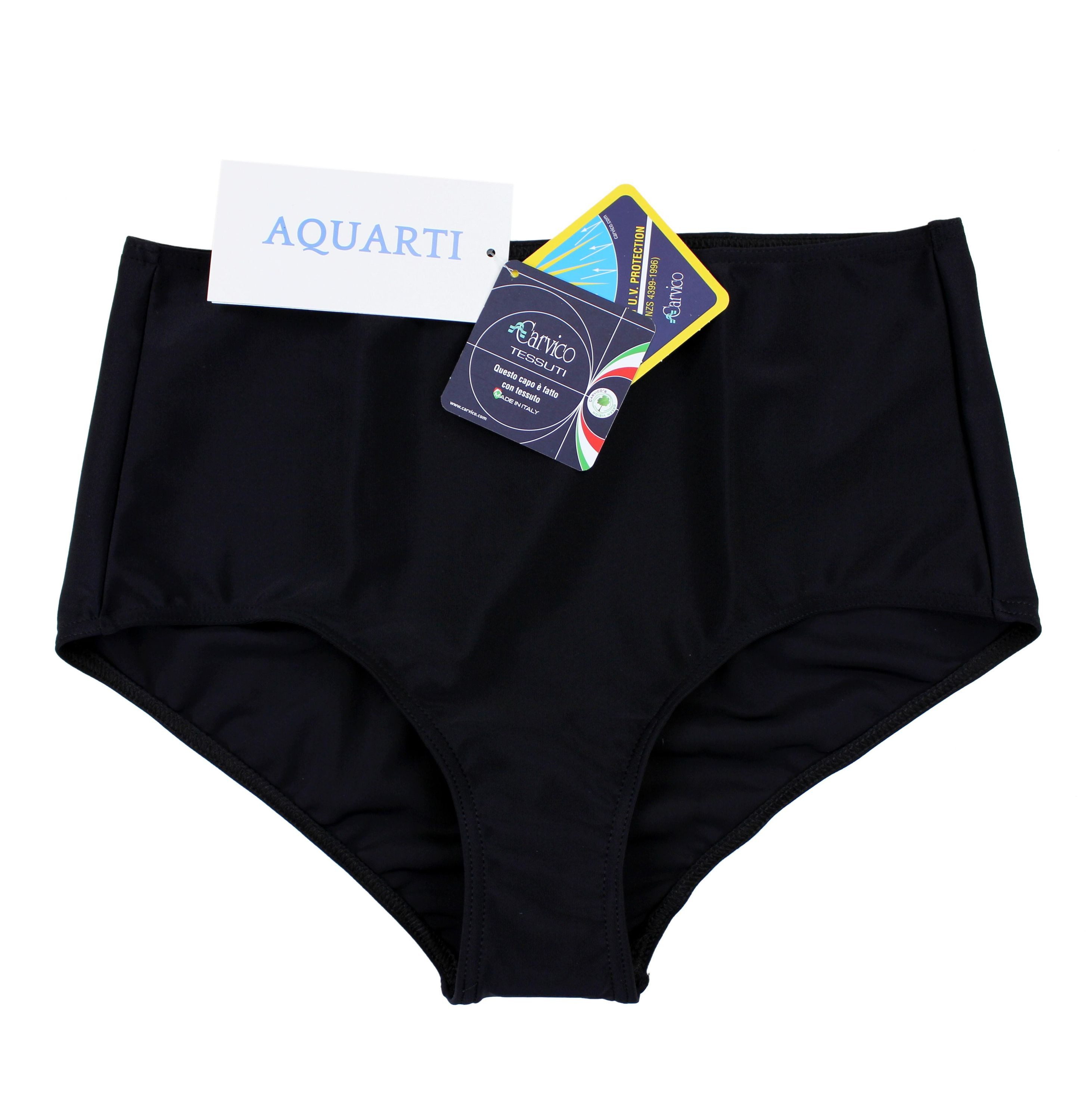 Aquarti Bikini-Hose Aquarti Damen Bikinihose Bikini-Slip mit Hohem Bund