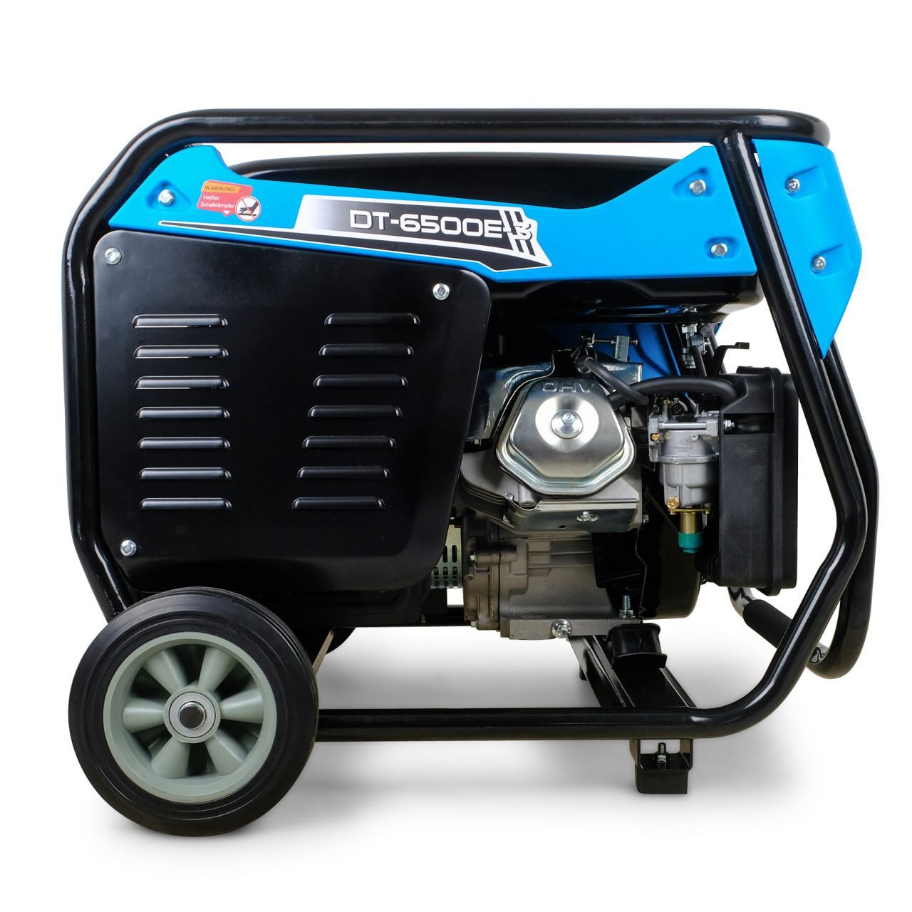 DeTec DT-6500E-3 3-phase emergency power generator, 6500W 400V three-phase + 2x 230V, with electric start, quiet 93 dB(A)