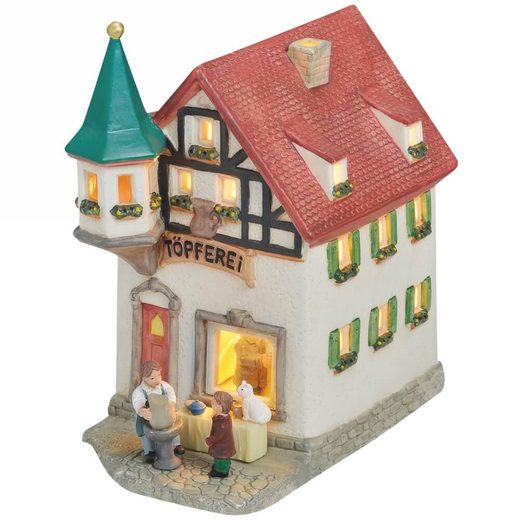 matches21 HOME & HOBBY Kerzenständer »Lichthaus Windlicht Töpferei