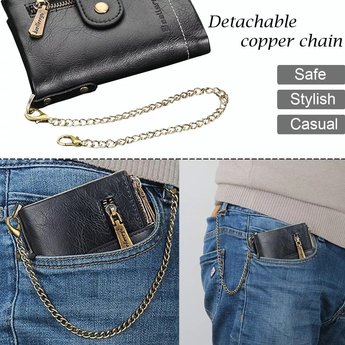 ZEUOPQ Geldbörse Geldbörse Brieftasche Herren-Geldbörse mit günstig online kaufen