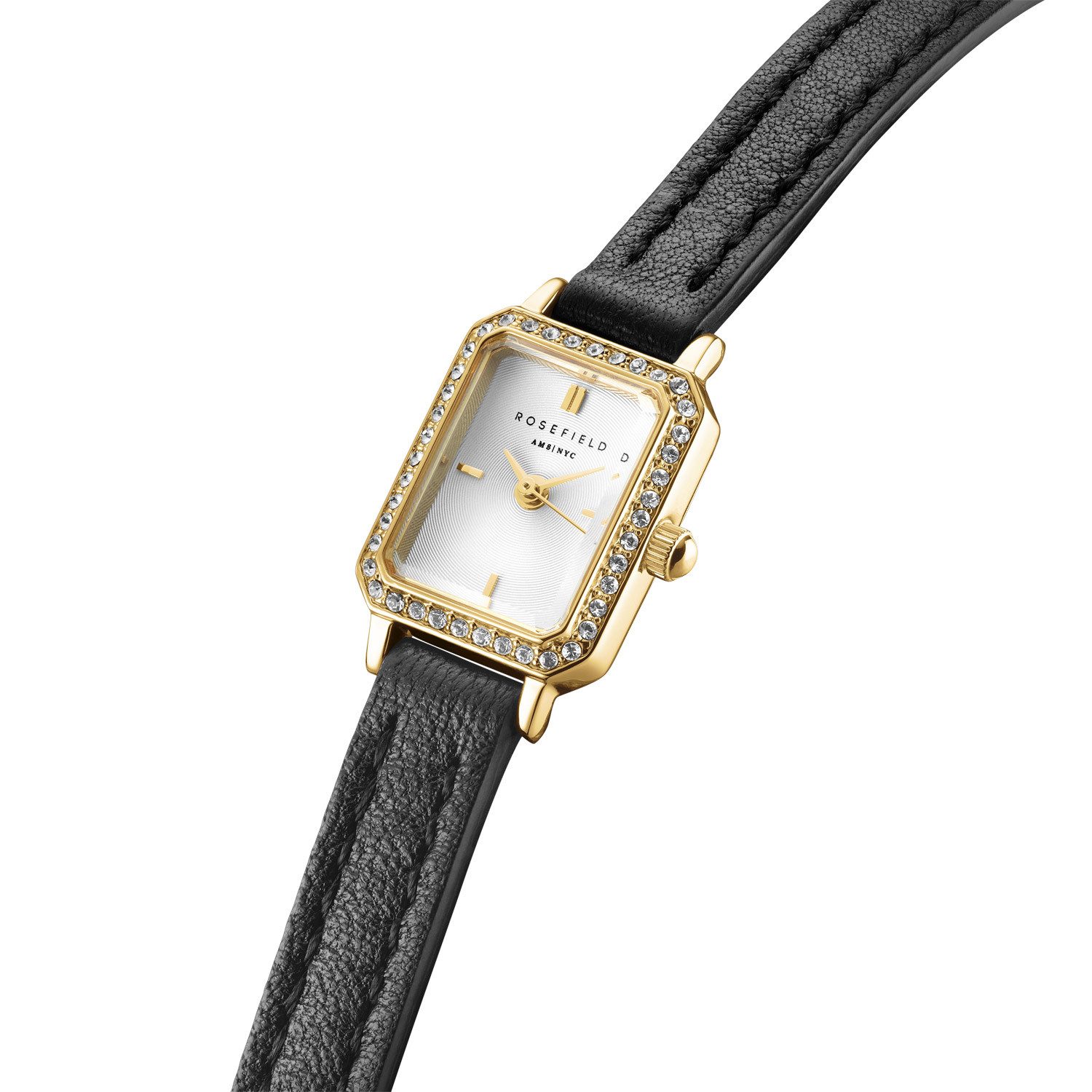 ROSEFIELD Quarzuhr Choker Studio Schwarz/Goldfarben