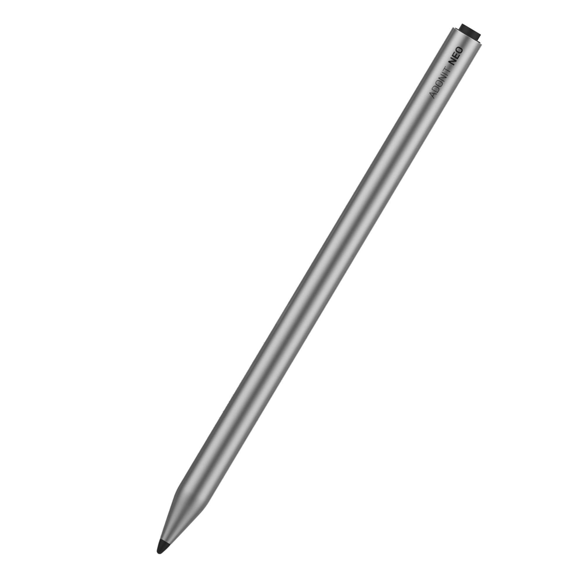 Adonit Eingabestift Neo - iPad Stylus [Extra lange Akkulaufzeit, Palm Rejection, Austauschbare dünne Spitze]