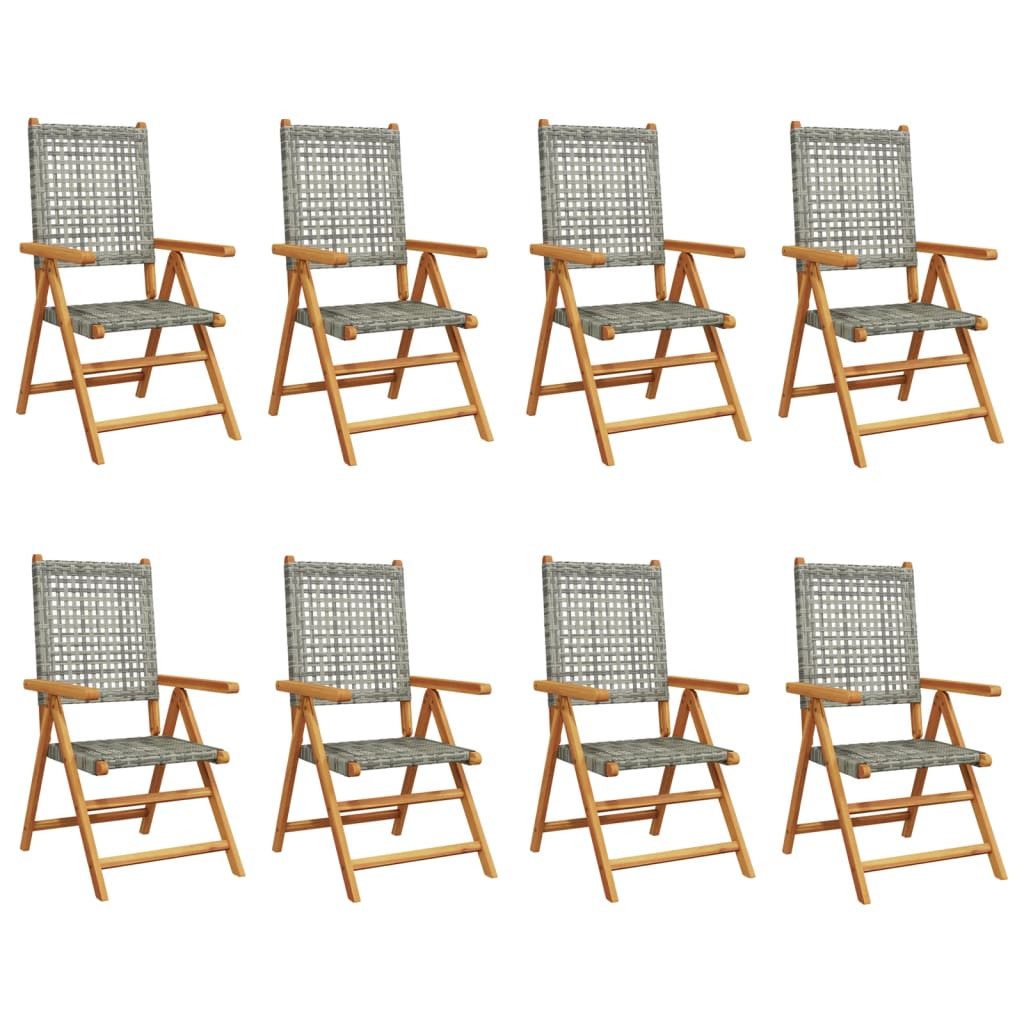 vidaXL Gartenstuhl Gartenstuhl Verstellbar 8 Stk. günstig online kaufen