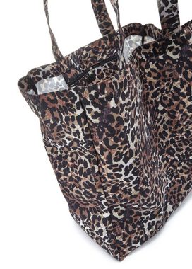 Vivance Strandtasche, Shopper in modischer Leo Optik VEGAN