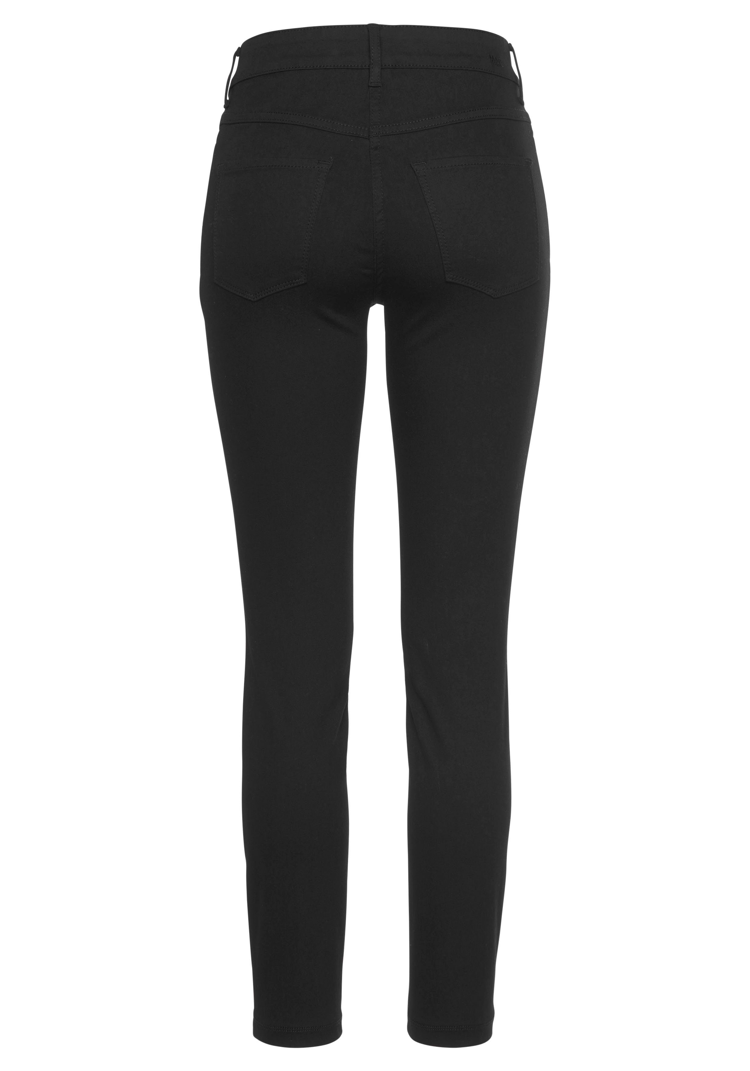 Skinny-fit-Jeans Hiperstretch-Skinny bequem den black-black MAC Qualität ganzen sitzt Tag Power-Stretch