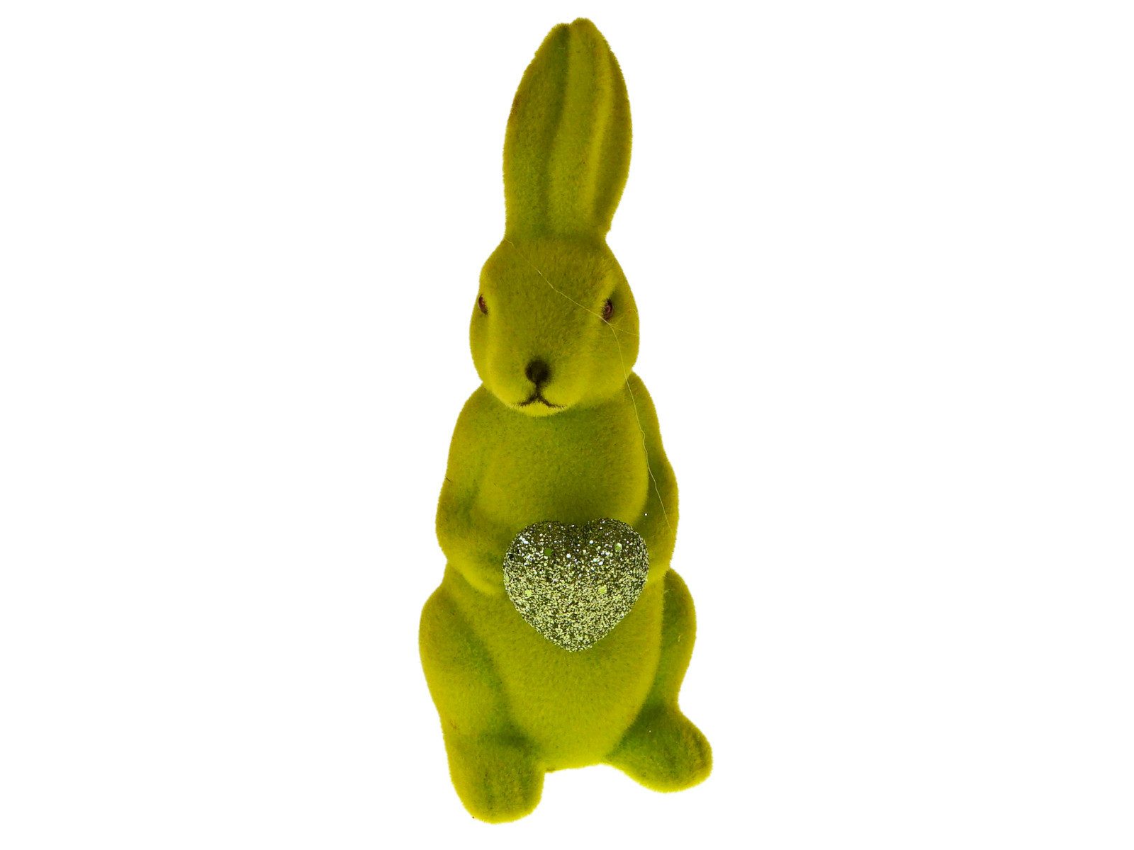 Werner Voß Dekofigur Voß Hase mit Herz grün 5,5x6x13 cm