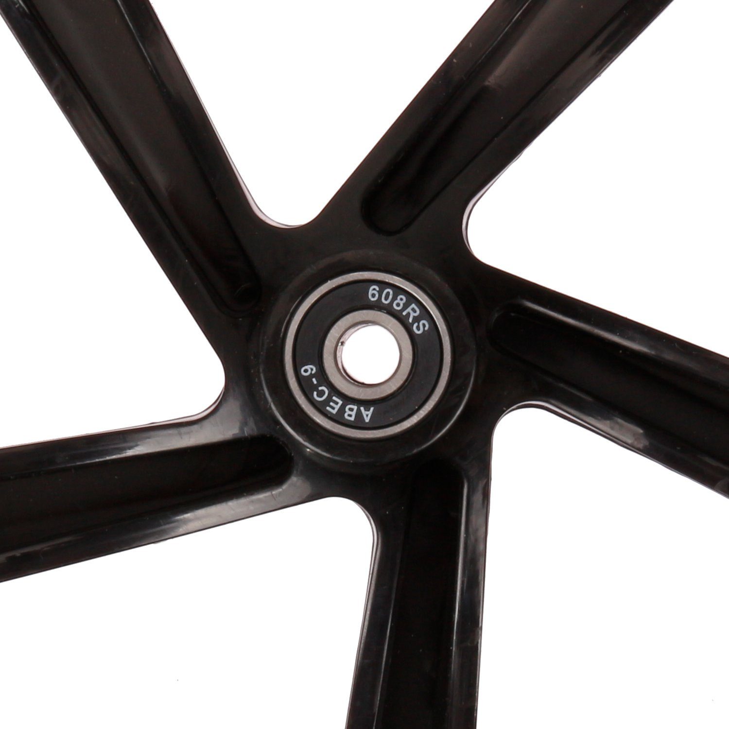 schwarz Cityroller Wheel Big 2 Rollen-Set LED Kickscooter Ohne Stück oder LED Mach1 ohne 200x30mm mit