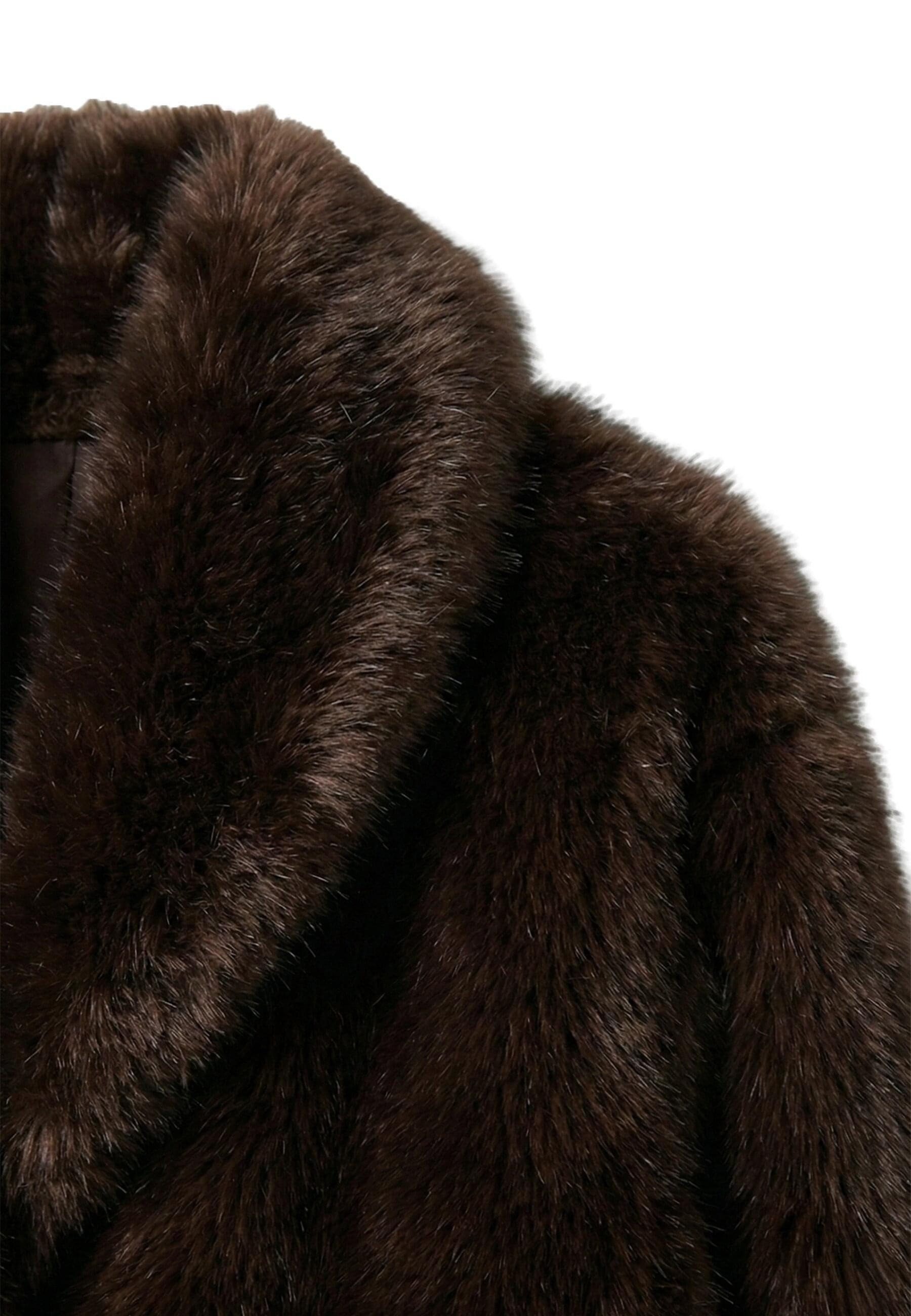 URBAN CLASSICS Winterjacke Urban Classics Ladies Short Faux Fur Jacket (1-St) – Bild 4 von 5
