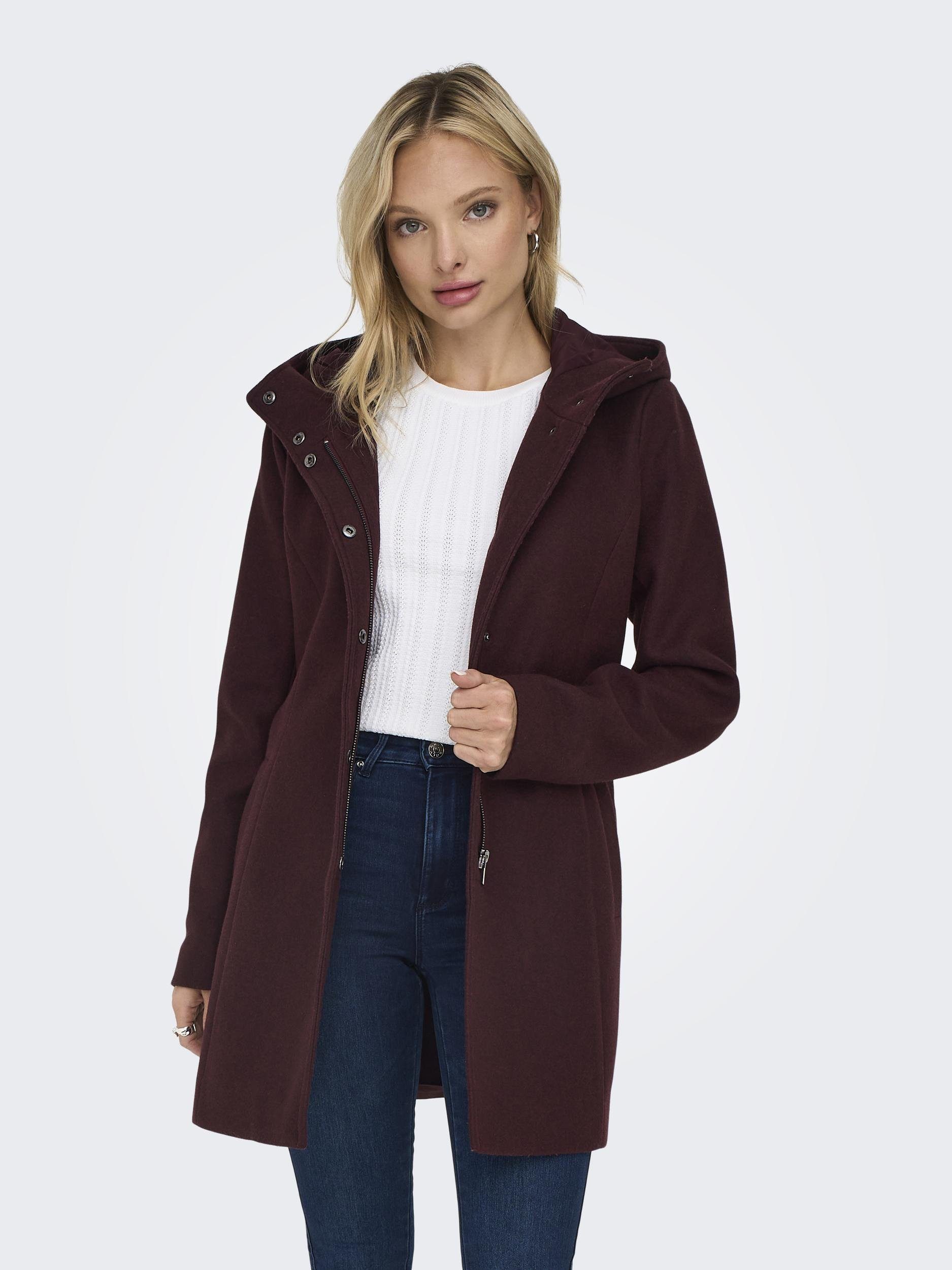 ONLY Kurzmantel ONLEMMA HOODED BELT COAT günstig online kaufen