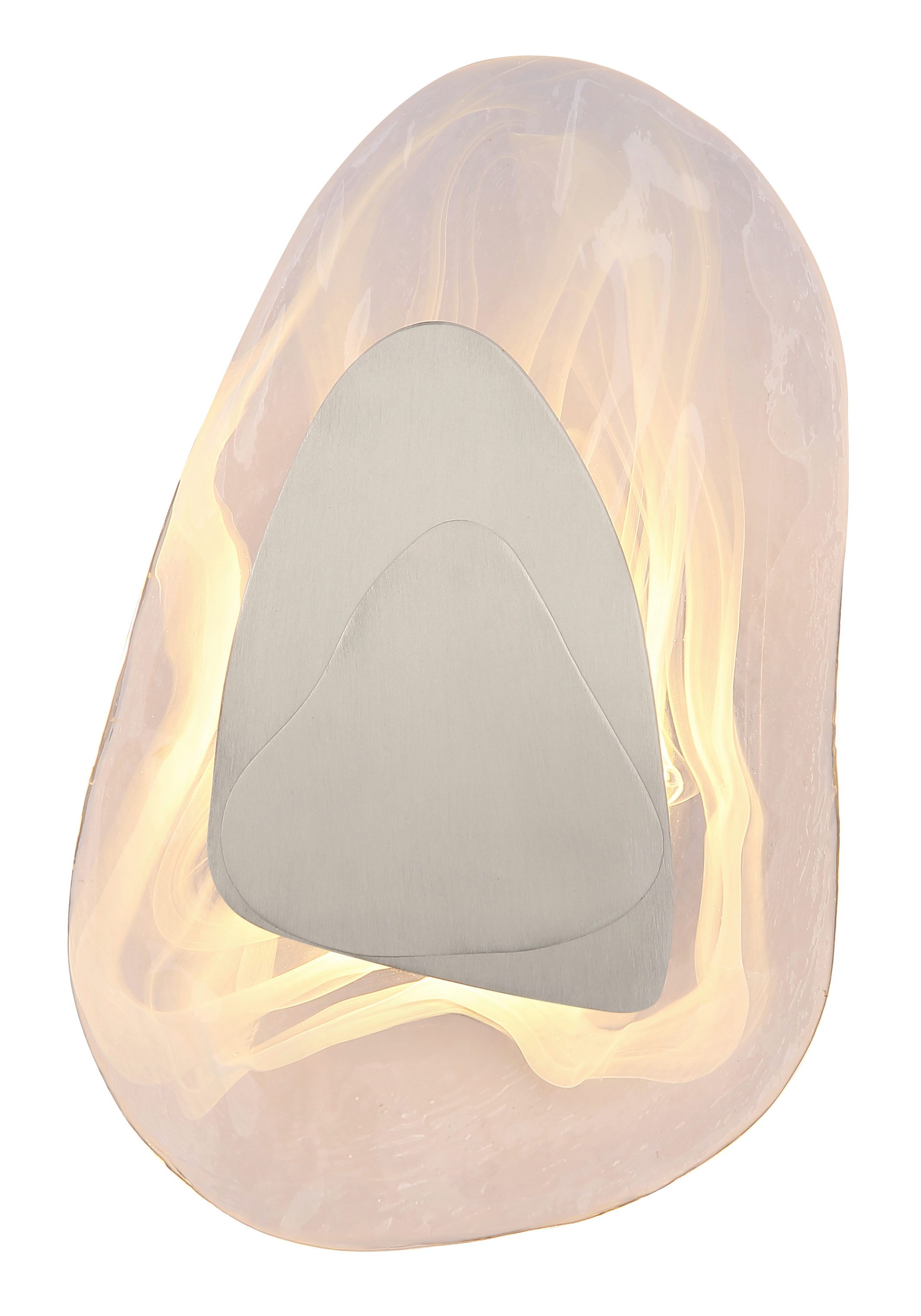 GLOBO LIGHTING LED Wandleuchte DORSEY, LED fest integriert, Warmweiß, Wandlampe/Glas klar/BxH: 203x315mm