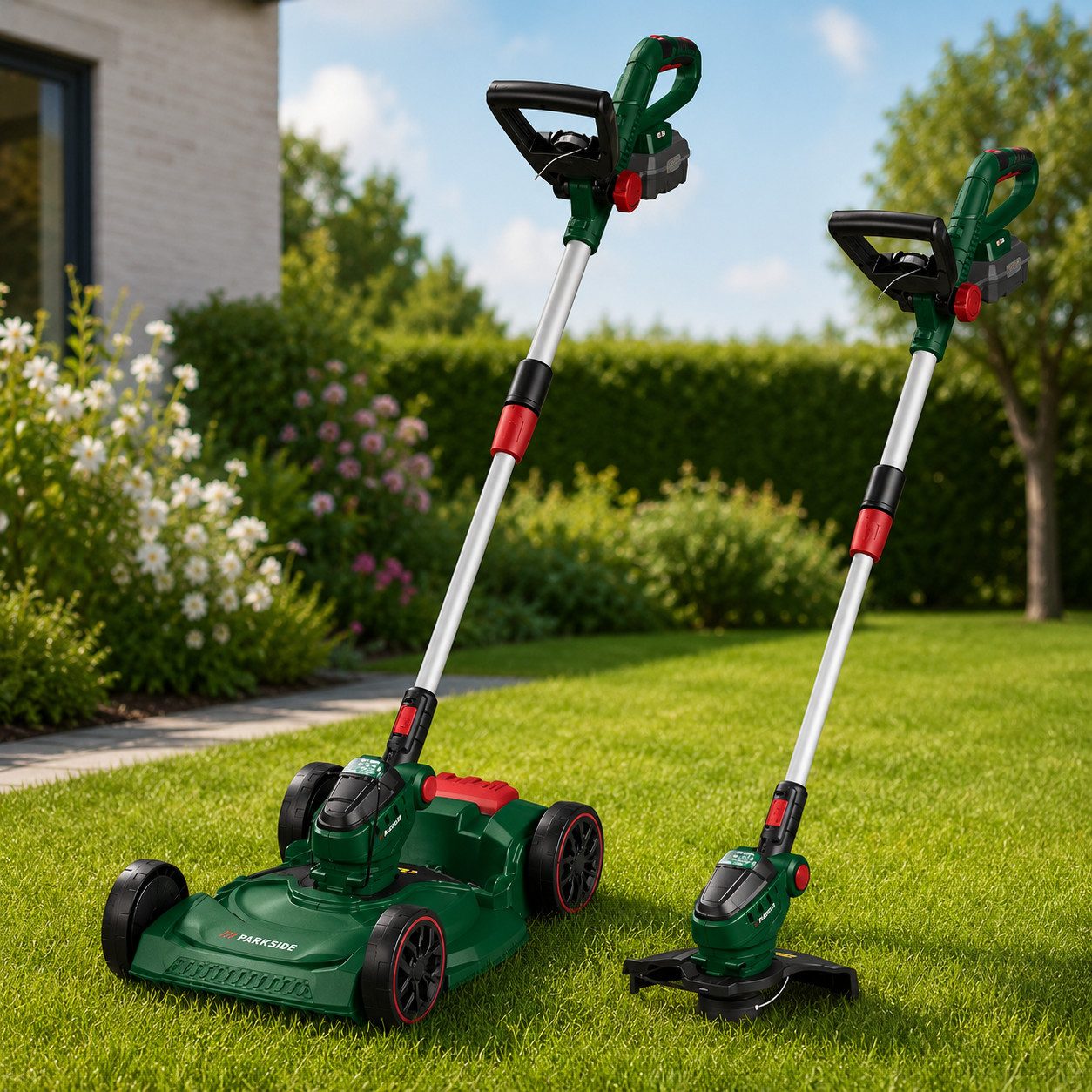 Parkside Akku-Rasentrimmer 20 V 3in1-Akku -Rasen - Multitrimmer PAMT 20-Li ohne Akku, Ladegerät