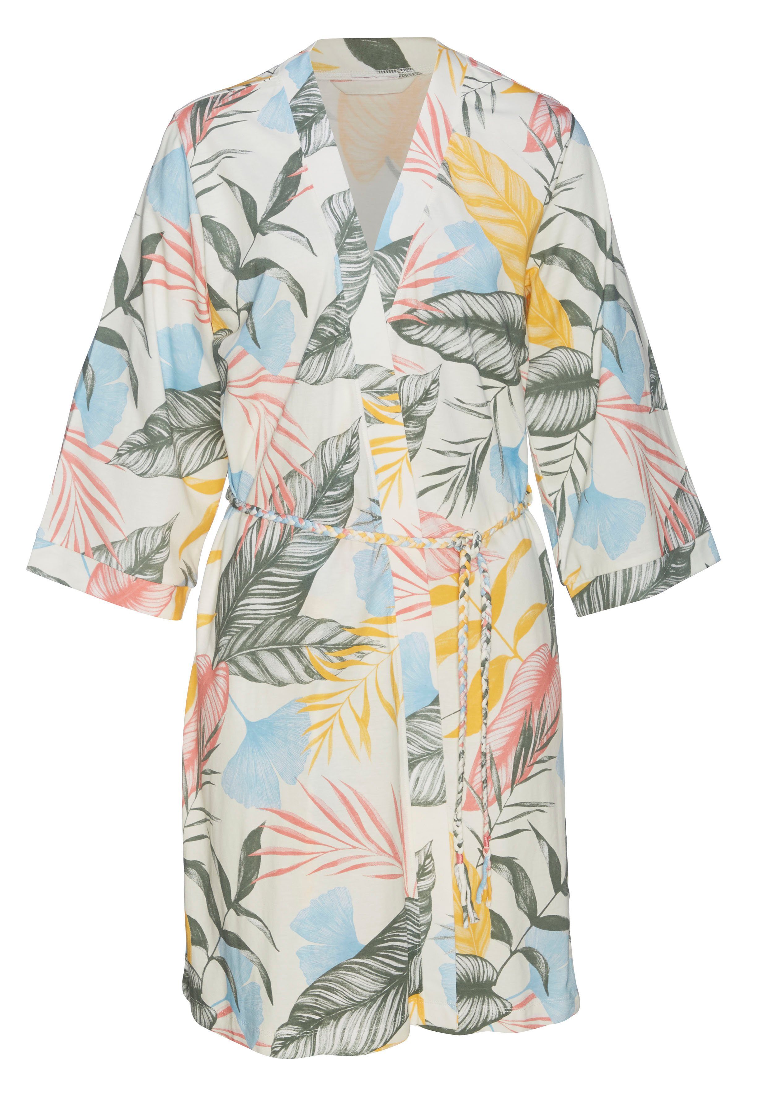 Vivance Dreams Kimono, Kurzform, Baumwoll-Mix, Kimono-Kragen, Gürtel, uni o günstig online kaufen
