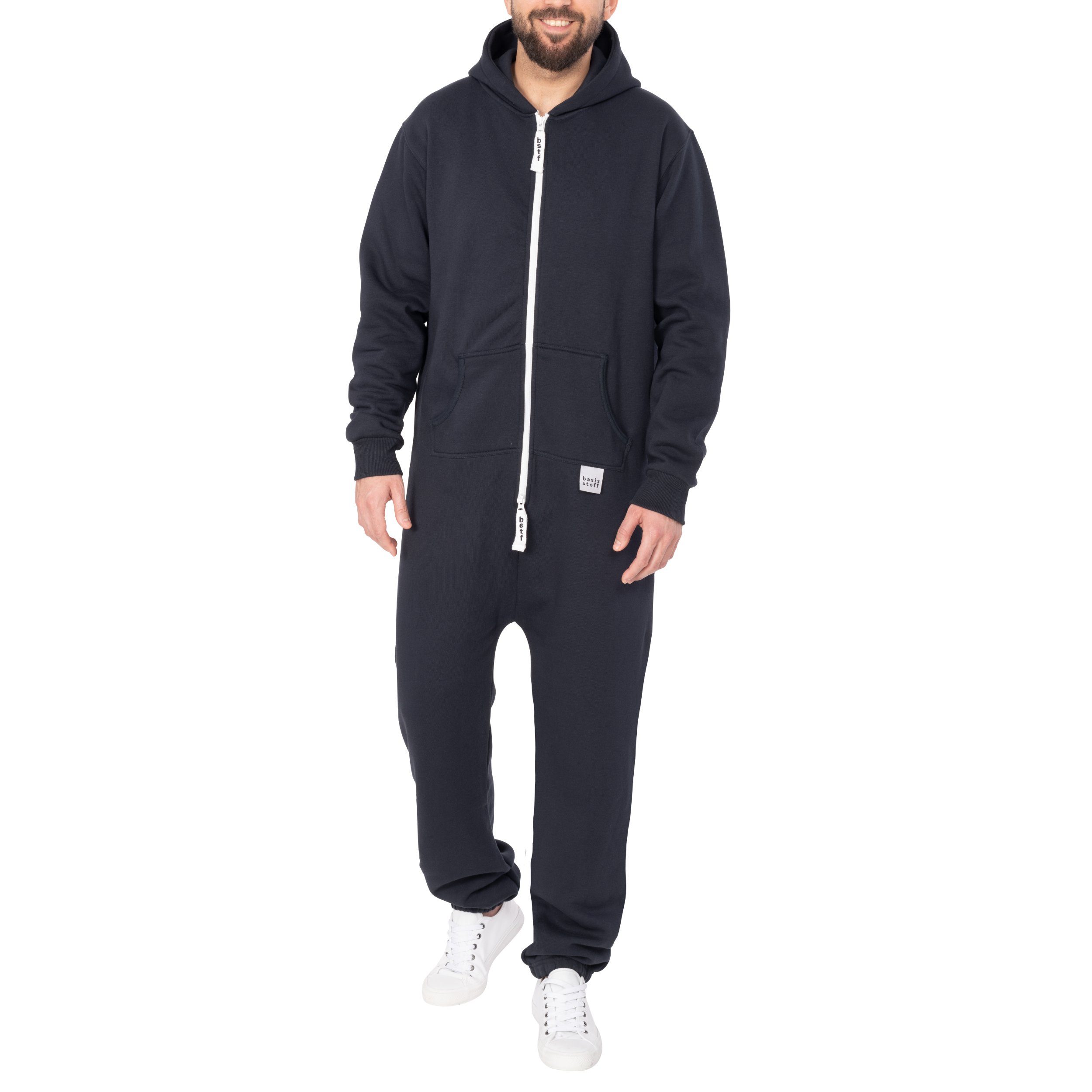 Basisstoff Jumpsuit Basisstoff Sheesh Herren Jumpsuit Overall Onesie Einteiler