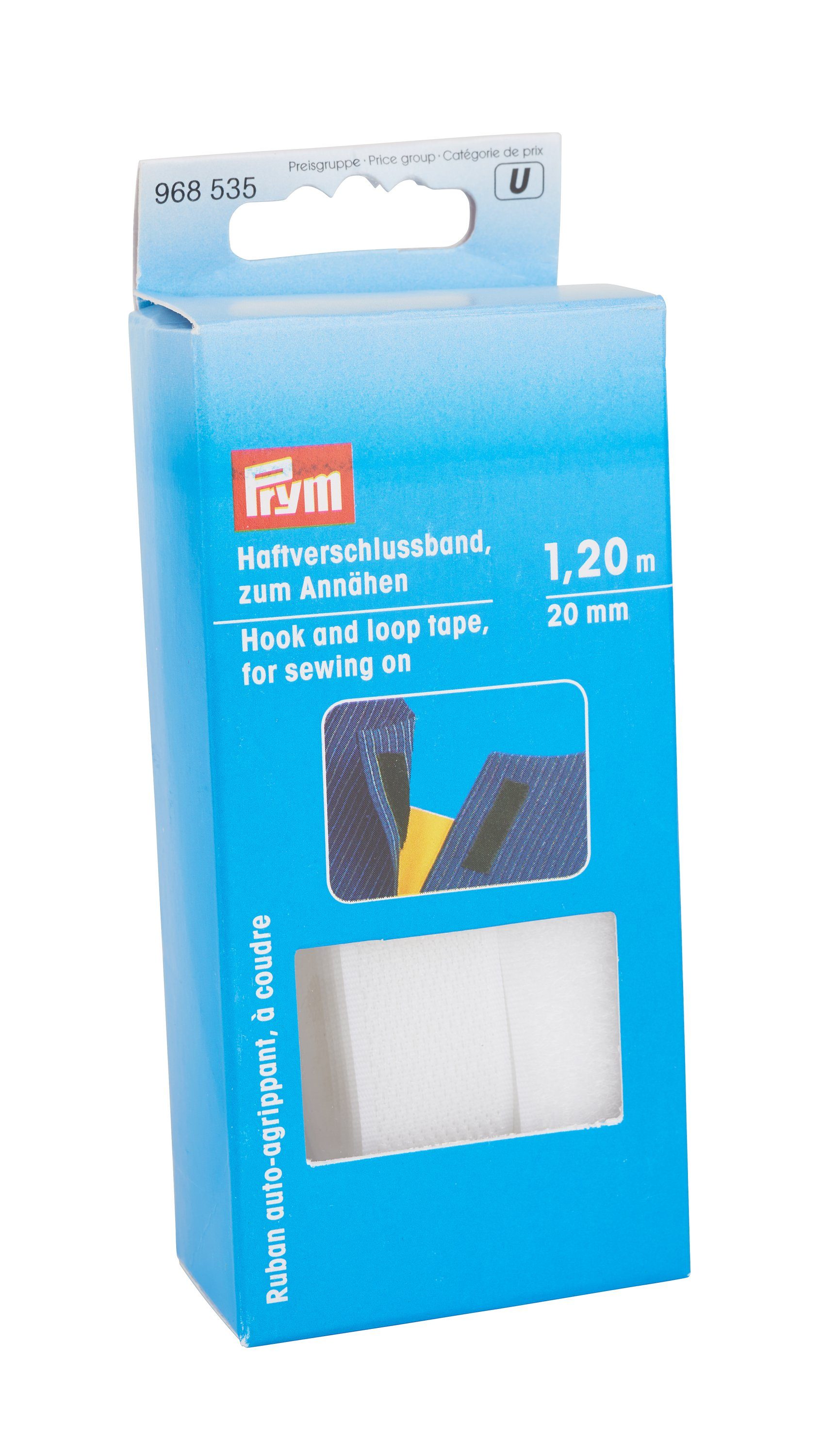 Klettband Klettband zum Annähen, Prym, 1,2 m lang