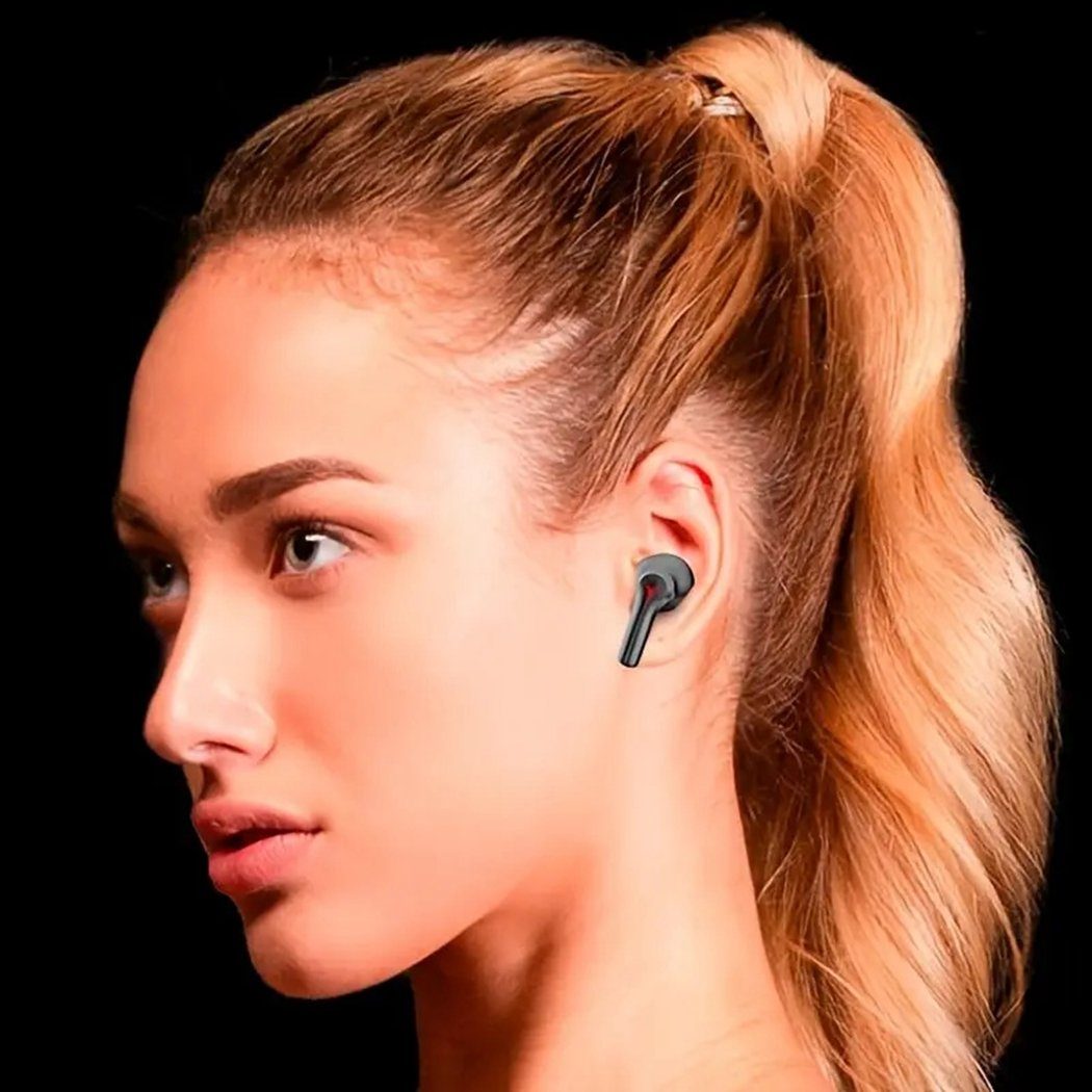 TUABUR Kabellose 5.3-Ohrhörer, In-Ear-Kopfhörer, Bluetooth-Kopfhörer Bluetooth-Kopfhörer grau