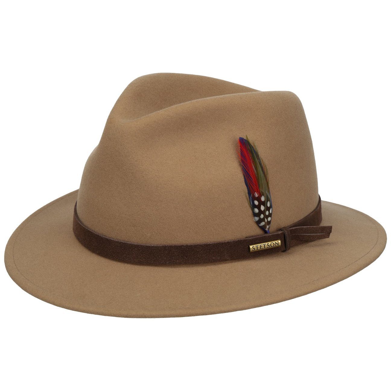Stetson Filzhut (1-St) Wollfilzhut mit Lederband