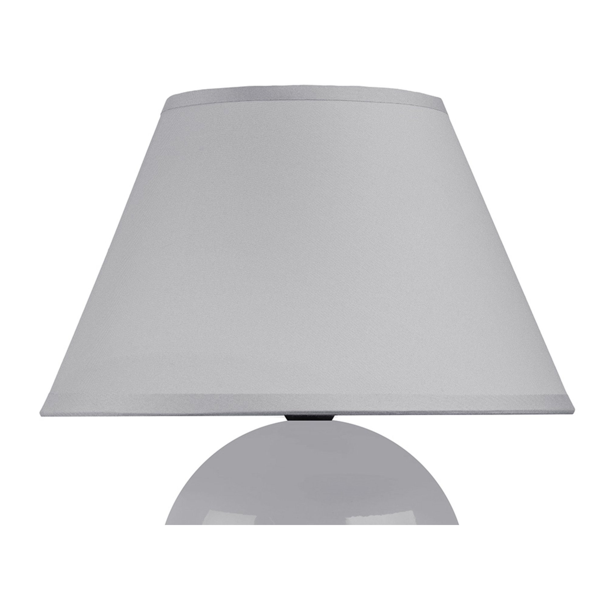 Tischlampe Schreibtischlampe, E14 Leuchtmittel, Tischleuchte ohne HULAR 1,5m, Konsimo grau Nachttischlampe