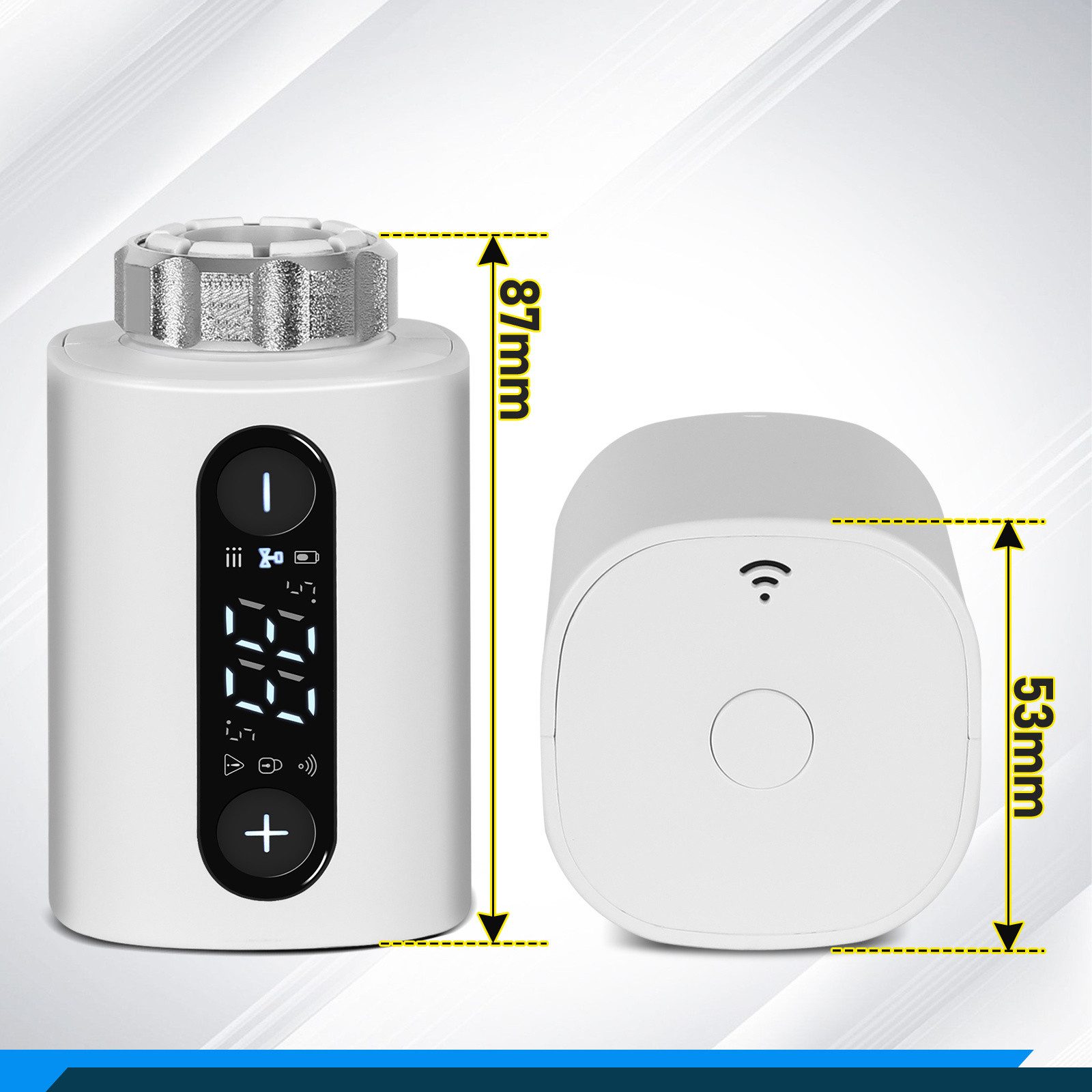 Clanmacy Heizkörperthermostat 4x Smart Thermostatventil Temperaturregler Wi günstig online kaufen