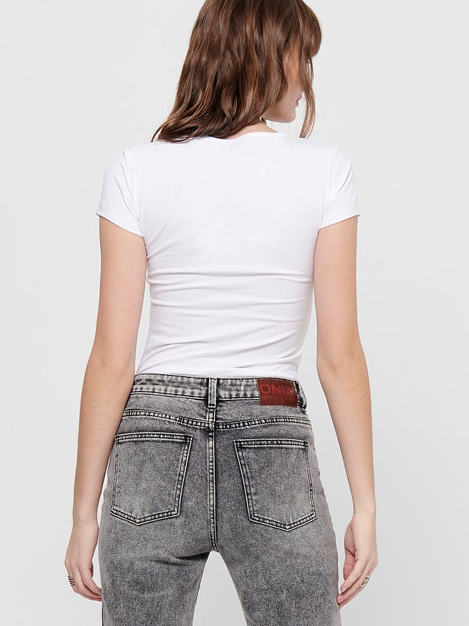 ONLY T-Shirt ONLLIVE LOVE NEW (3-tlg., 3er Pack) Figur betont, elastische Baumwollqualität