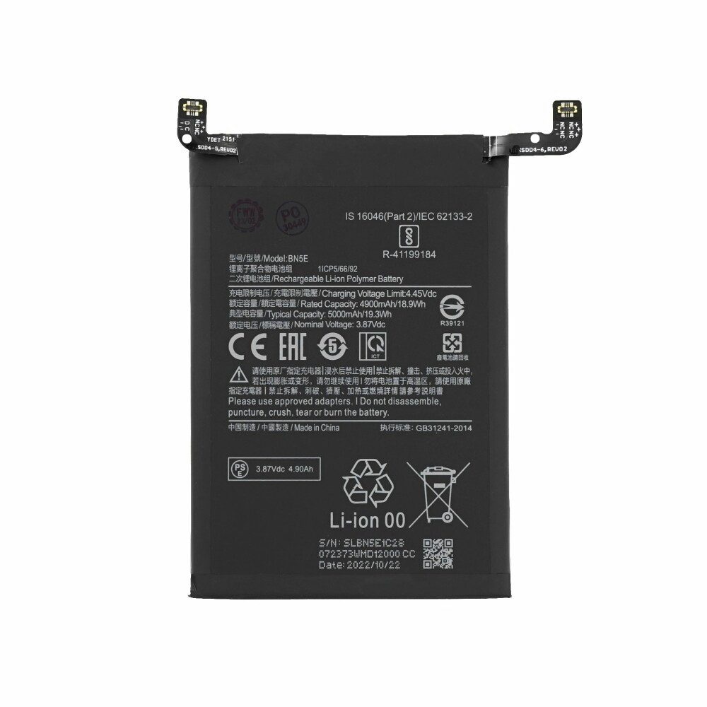Akku für Redmi Note 11 Pro 5G Note 11 Pro+ 5G BN5E Batterie Ersatzakku Handy-Akku (1 St)