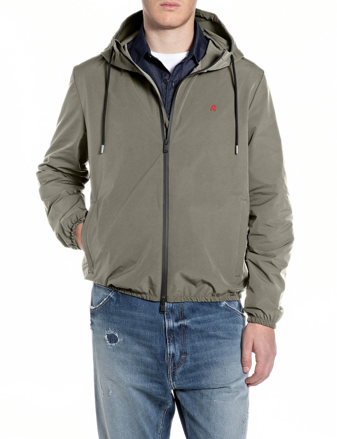 Replay Kurzjacke mit Kapuze