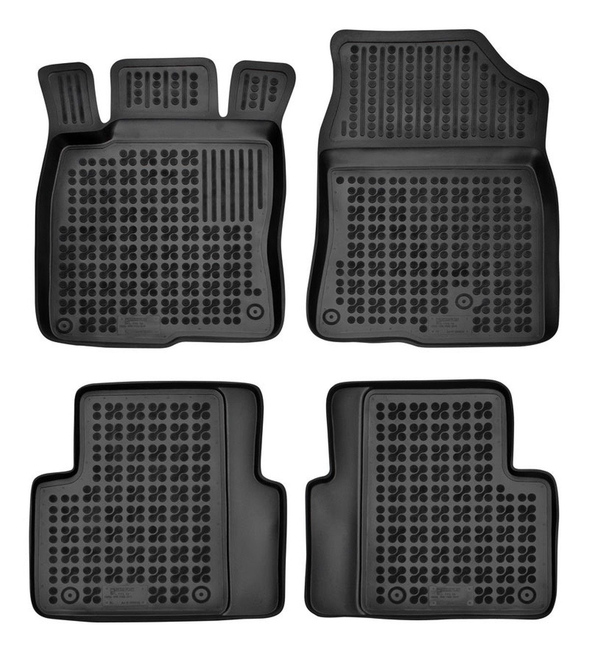 AZUGA Auto-Fußmatten Hohe Gummi-Fußmatten passend für Honda Civic ab 3/2017-8/2022, für Honda Civic 4-türer Stufenheck,5-türer Schrägheck