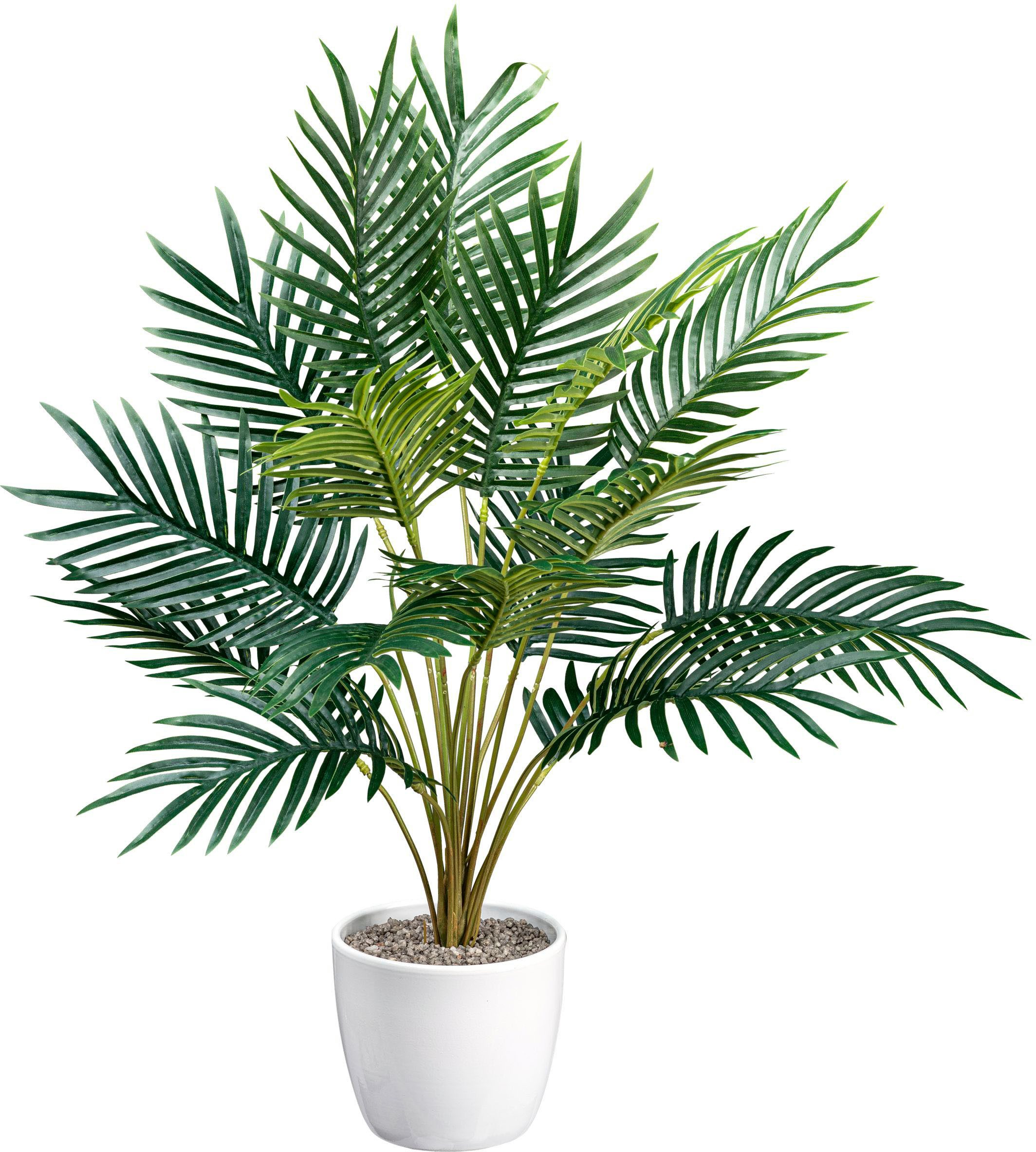 Künstliche Zimmerpflanze Arecapalme Grünpflanze, Creativ green, Höhe 60 cm, mit detailgetreuen Wedeln