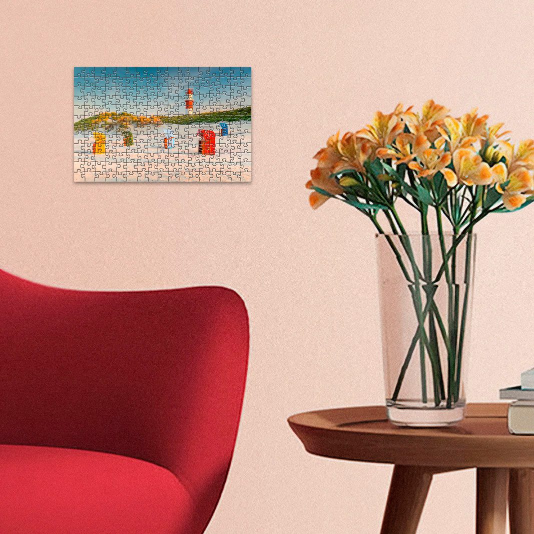 Ravensburger Puzzle Deutschland Collection, Leuchtturm hinter der Düne auf günstig online kaufen