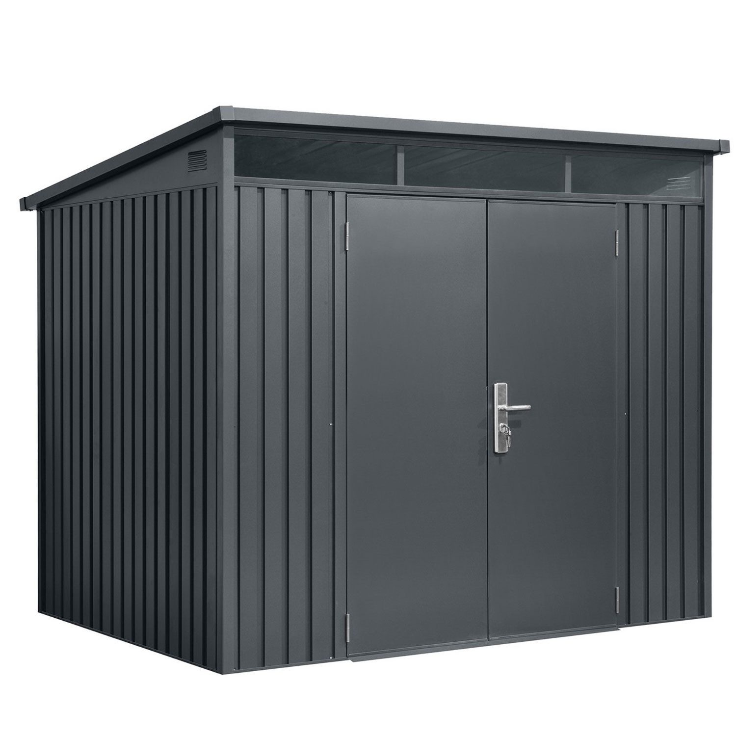 osoltus Gerätehaus osoltus Metall Gerätehaus Садовые сараи Pultdach Skylight 4 m²