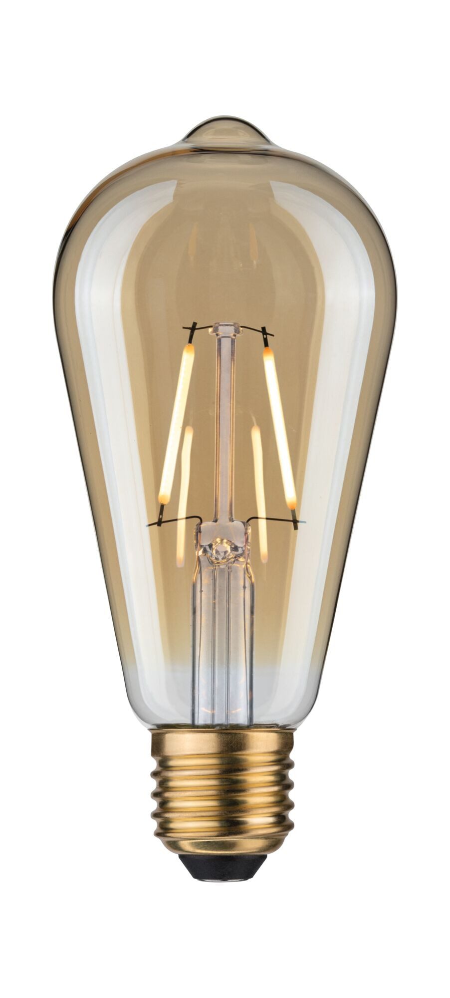 Paulmann LED-Filament 1879 Filament 230V LED Kolben Rustika E27 Non Dim 150lm 2,7W 1800K Gol, E27, 1 St.