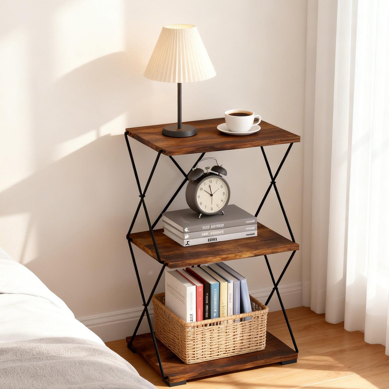 BlingBin Bücherregal Regal mit 3 Ebenen 40 cm Breit Bücherregal Offenes Sta günstig online kaufen