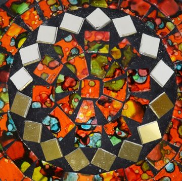 SIMANDRA Dekoschale Mosaik Schale Rund mit Spiegel ø ca. 12 cm (1 Stück)