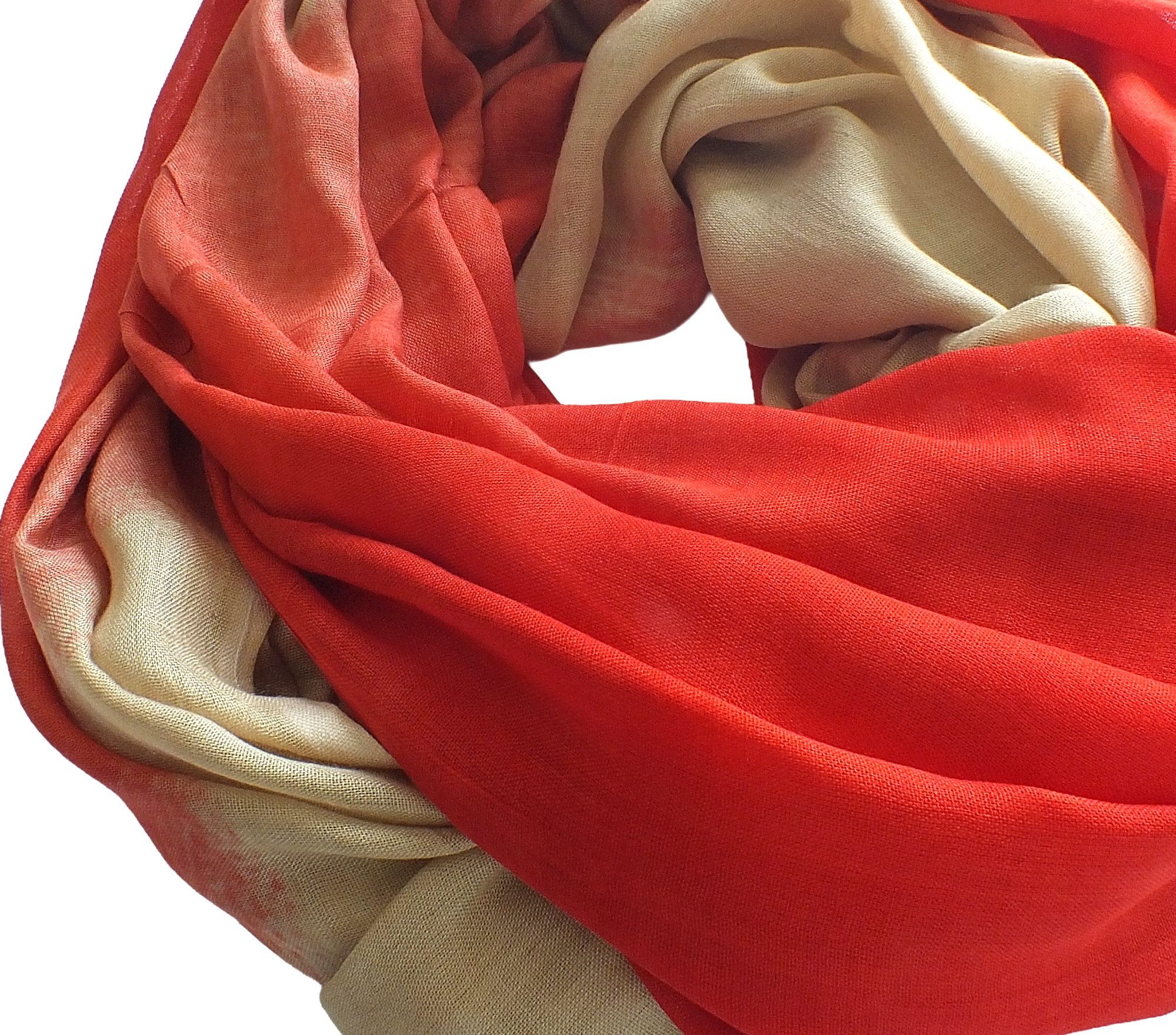 Tamaris Loop Tamaris Scarf, (1-St. 1-teilig), Damen Loop-Schal Viskose Farbverlauf