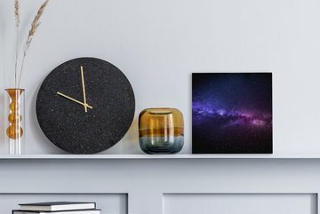 OneMillionCanvasses® Leinwandbild Sternenhimmel - Nacht - Weltraum, (1 St), Leinwand Bilder für Wohnzimmer Schlafzimmer