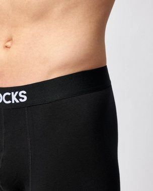 SNOCKS Boxershorts Enge Unterhosen mit längerem Bein Herren Männer (6-St) aus Bio-Baumwolle, ohne kratzenden Zettel, bequem durch längeres Bein